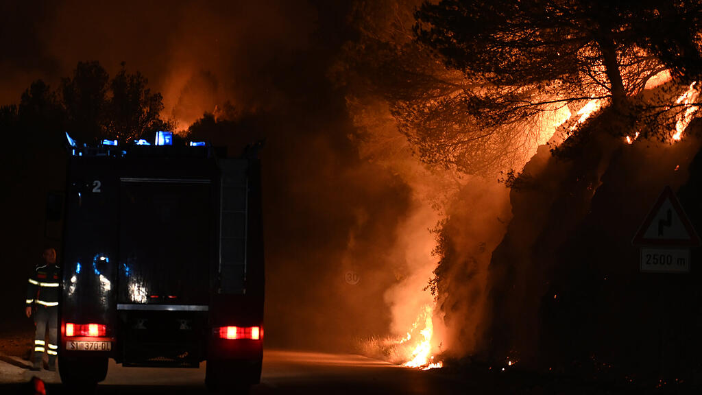 Waldbrand in Kroatien
