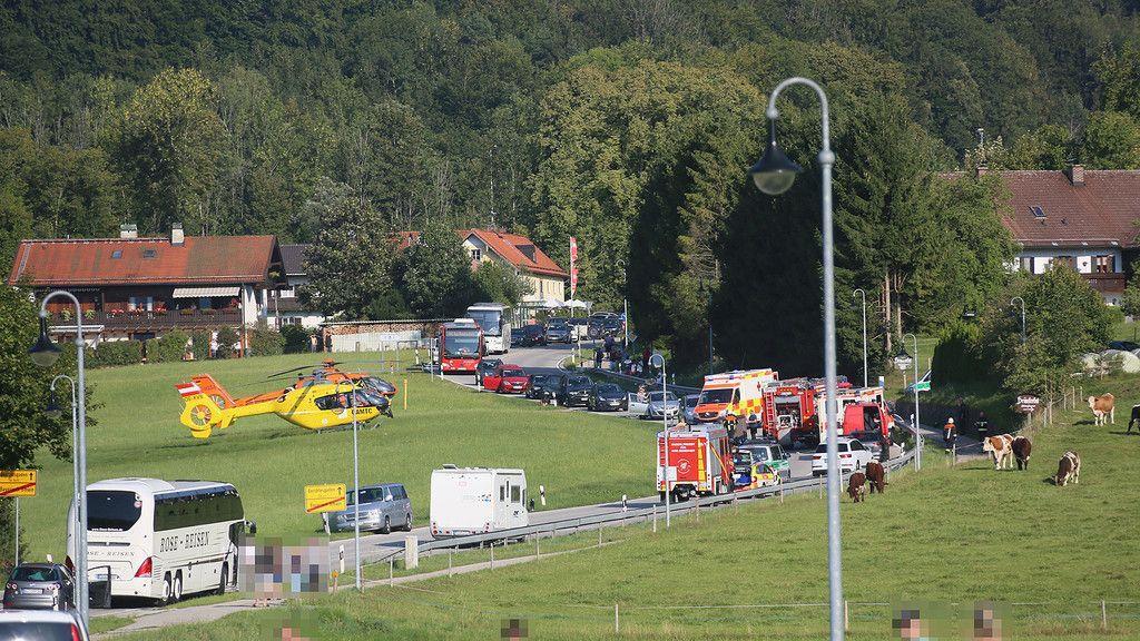 Schwerer Motorradunfall auf der B20