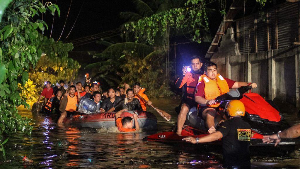 Überschwemmungen nach Sturm auf den Philippinen