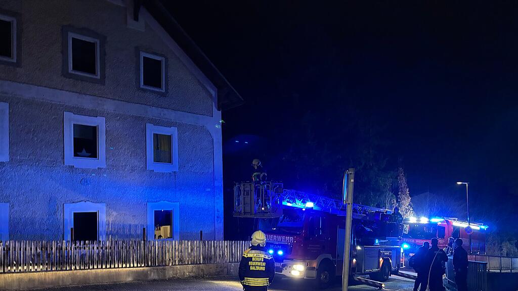 Brand in Salzburger Landstraße