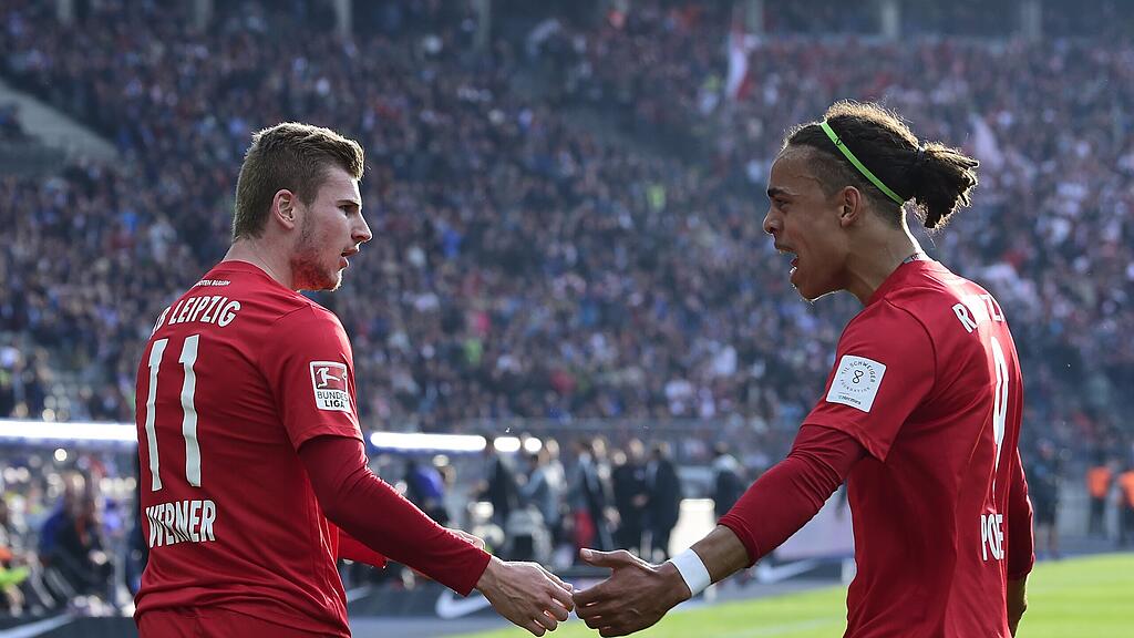 RB Leipzig jubelt über Champions League-Teilnahme.