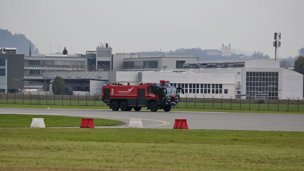 Große Übung am Salzburger Flughafen