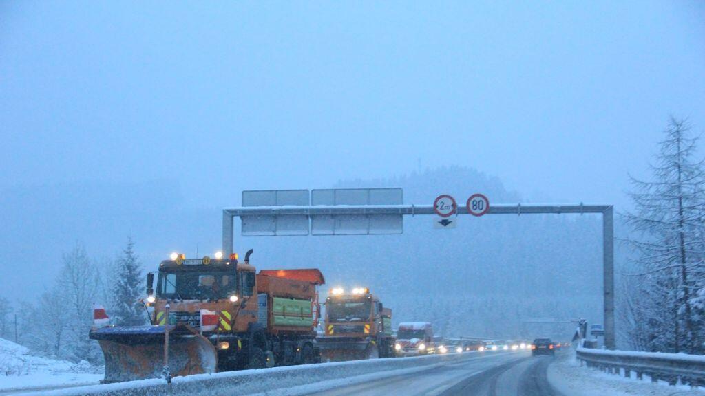 Der Winterdienst war stark gefordert.