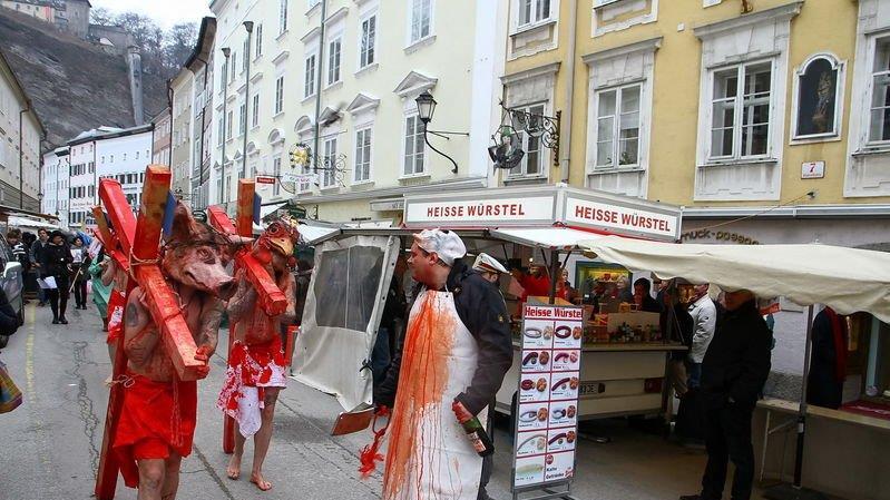 Tierrechtsdemo in Salzburg
