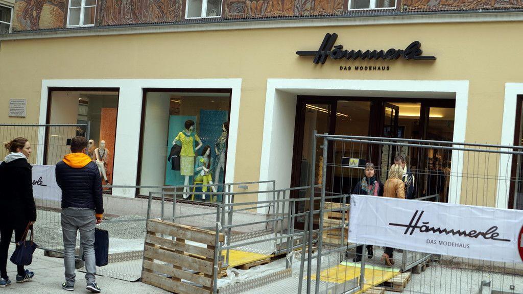 Bauarbeiten in der Getreidegasse