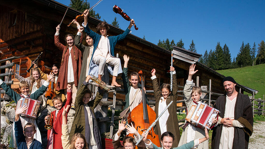 Hirtenkinder Loferer Alm