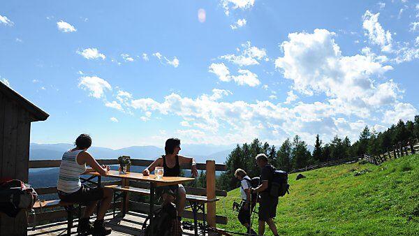 Gutes Wetter lud in die Berge ein