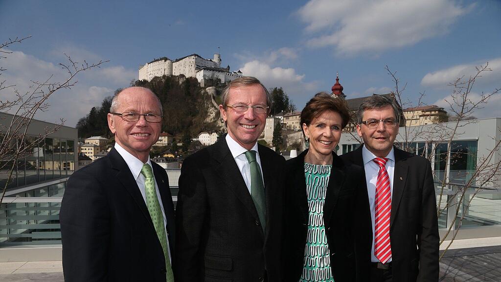 Die neue ÖVP-Spitze (v. links): Stöckl, Haslauer, Pallauf, Schwaiger