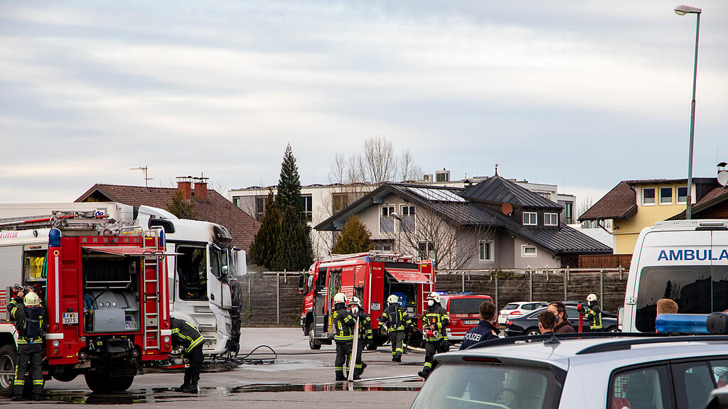 Lkw-Brand Spedition Salzburg