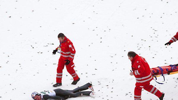 Schwerer Sturz auf der Kulm-Skiflugschanze