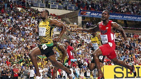 Bolt gewann vor Justin Gatlin und Nesta Carter
