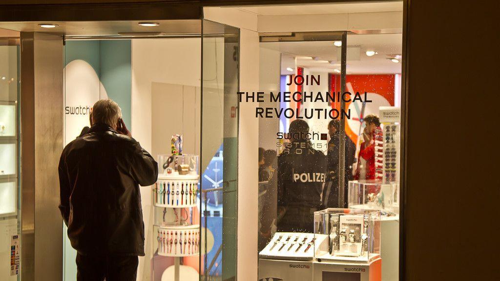 Raubüberfall auf Uhrengeschäft in Getreidegasse