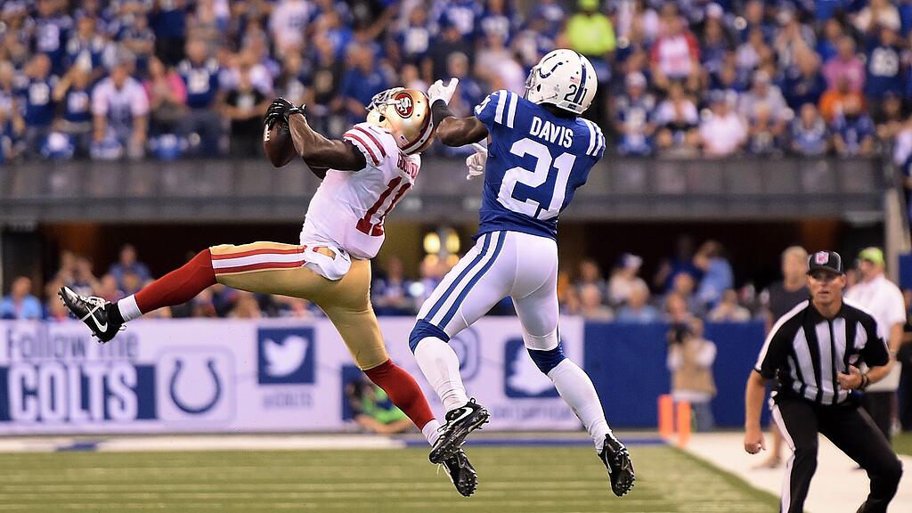 Vontae Davis (re.) sorgte für einen Football-Eklat in der NFL.