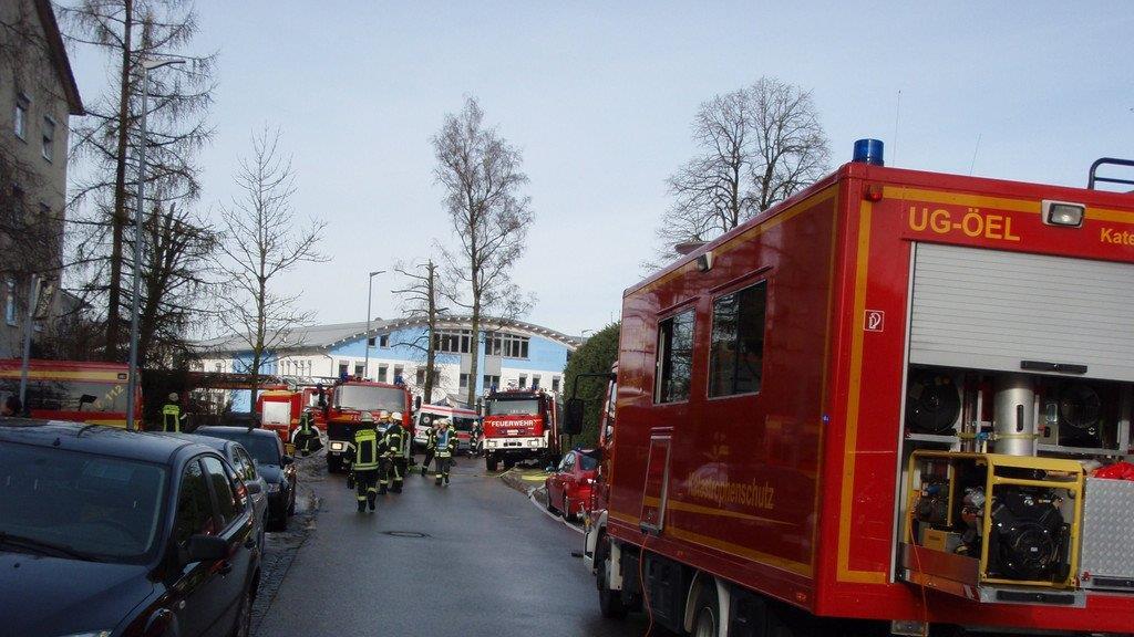 Wohnhaus in Flammen