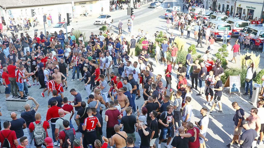 Red Bull Salzburg - Roter Stern Belgrad: Fans in der Altstadt II