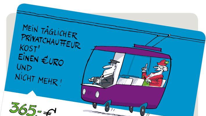 Vier Sujets für Salzburg-City-Jahresticket