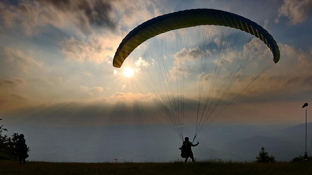 Sonnenuntergang am Gaisberg