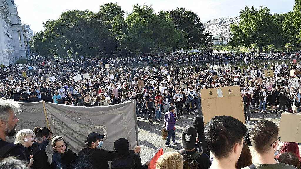 Kundgebung "#BLACKLIVESMATTER"