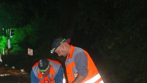 Gleisarbeiten im Flachgau