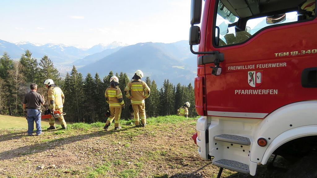 Auto-Absturz in Pfarrwerfen