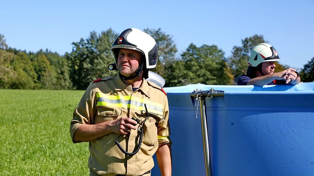Waldbrand-Übung in Koppl und am Nockstein