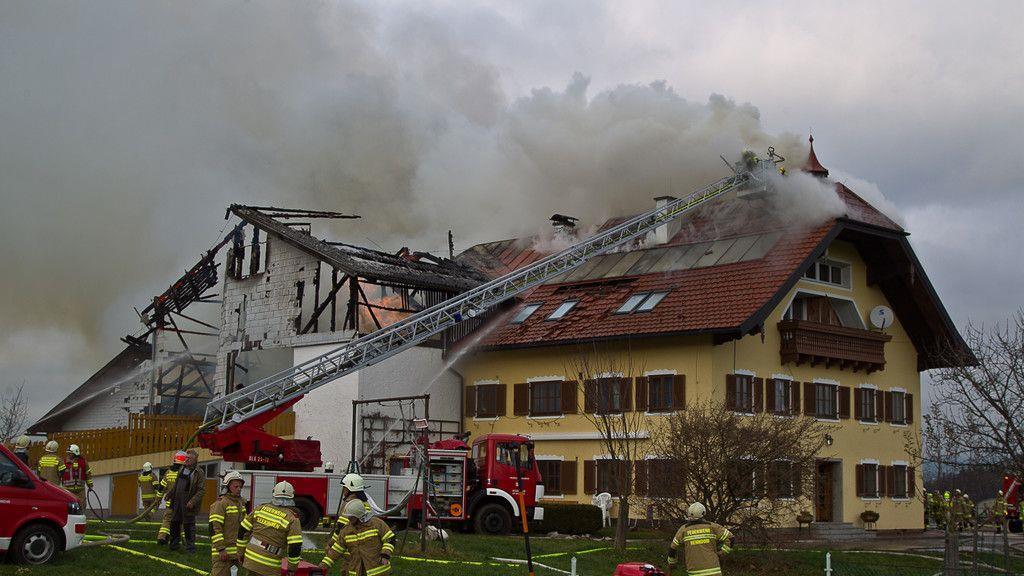 Großbrand in Seekirchen