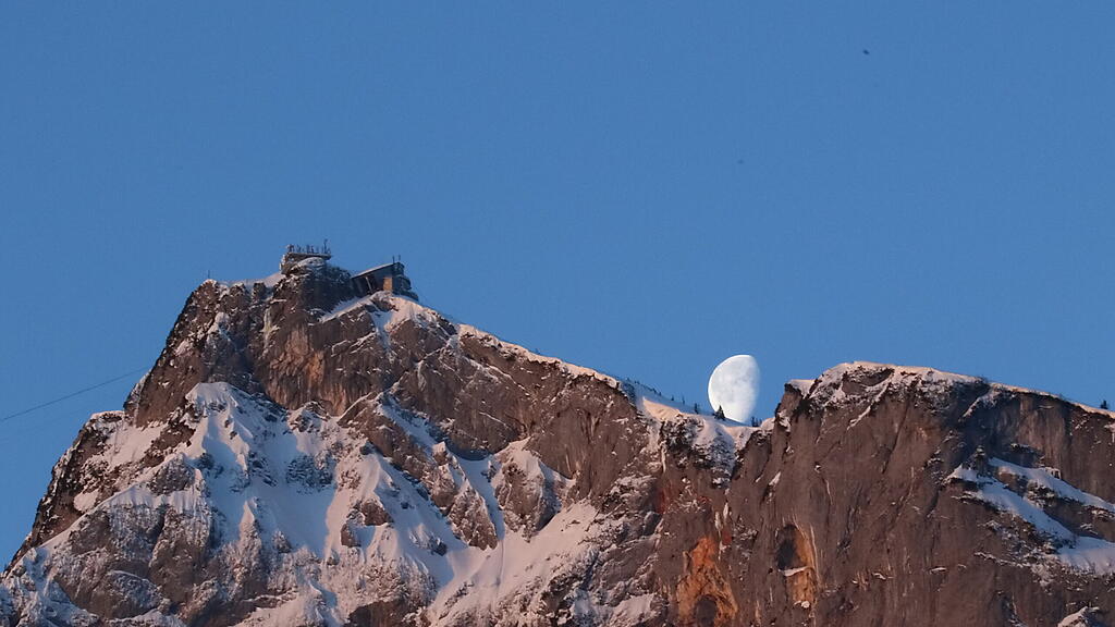 Monduntergang beim Untersberg