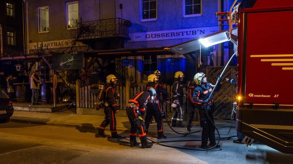 Brand in Gasthaus in Maxglan