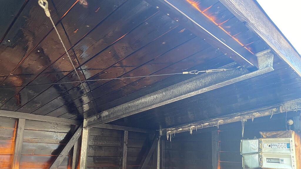 Feuer Müllcontainer Hallwang