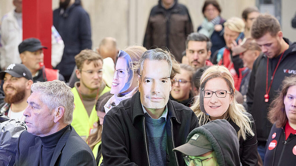 ÖGB-Demo in Wien