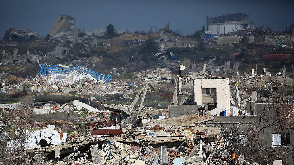 Zerstörte Häuser im Gazastreifen