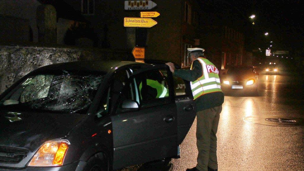 Unfallstelle in Tacherting