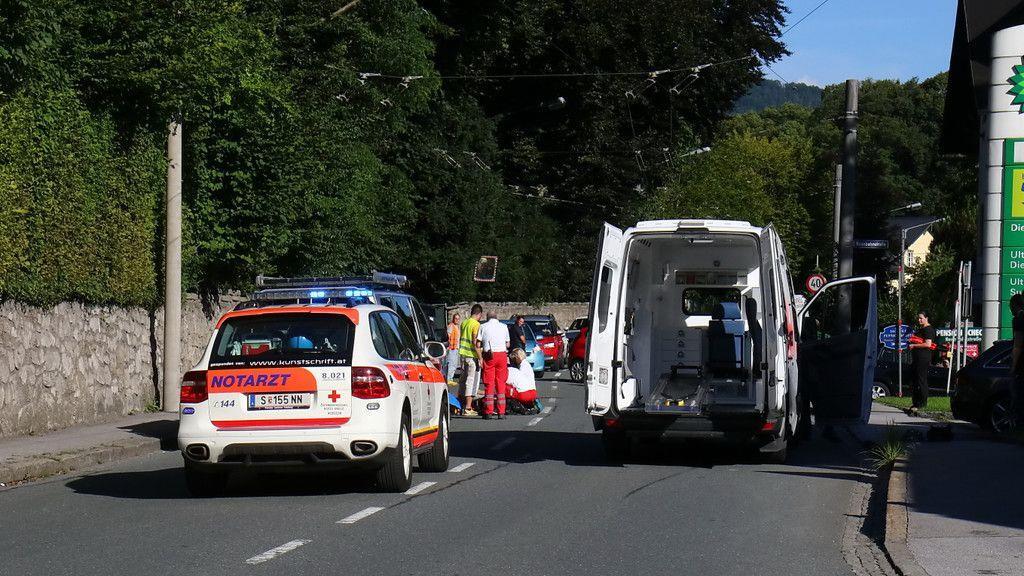 Motorrad contra Pkw in der Aigner Straße