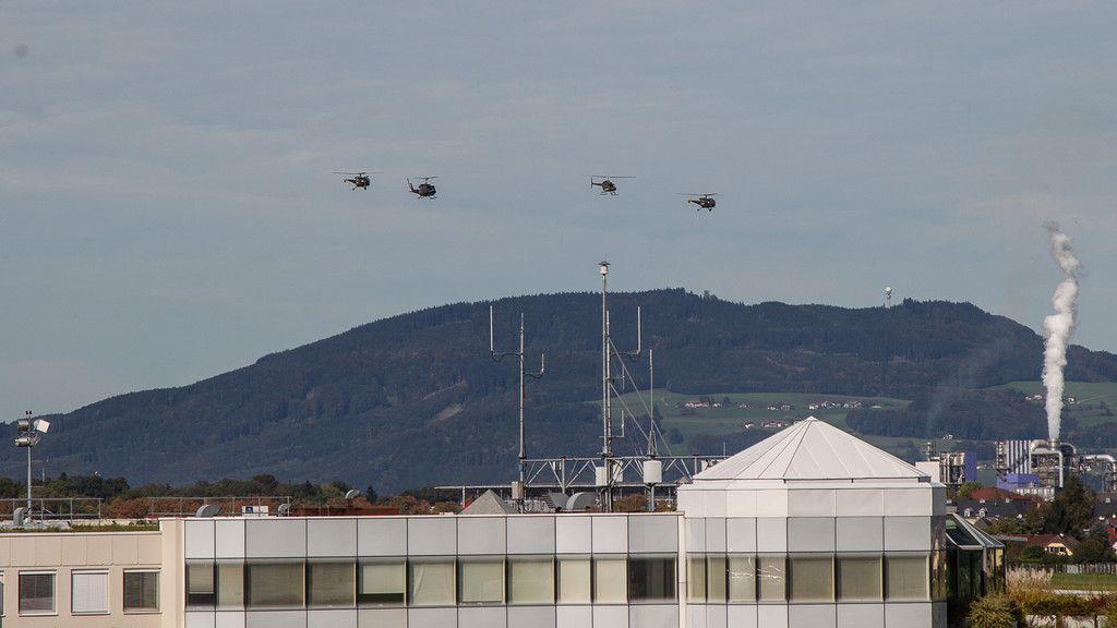 Übungsflug des Bundesheeres