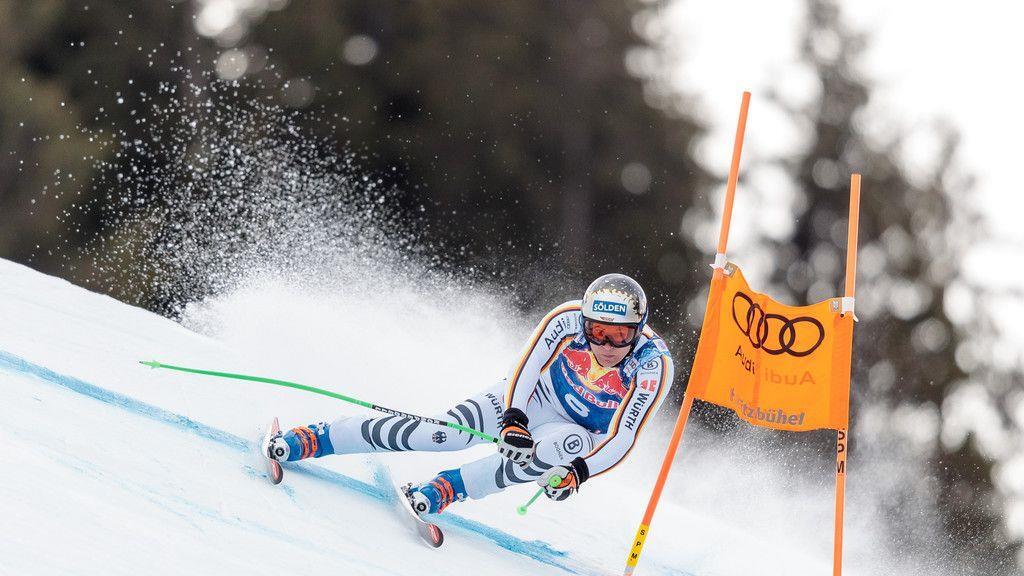 Abfahrtstraining in Kitzbühel