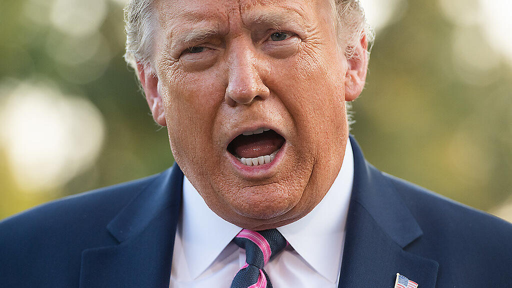US-Präsident Donald Trump außerhalb des Weißen Hauses