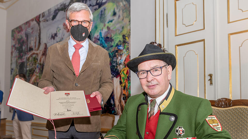 Stadtsiegel in Gold für Gottfried Grömer