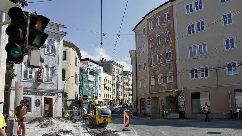 Baustelle Müllner Hauptstraße