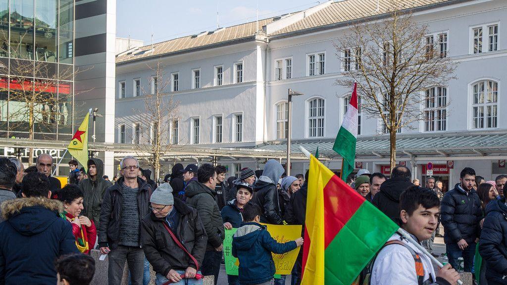 Demo der Kurden in Salzburg