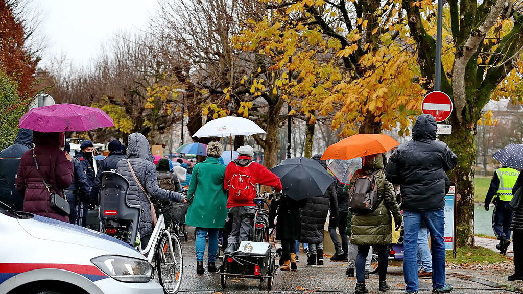 Corona-Demo Stadt Salzburg