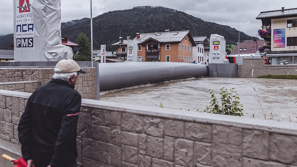 Hochwasser in Mittersill