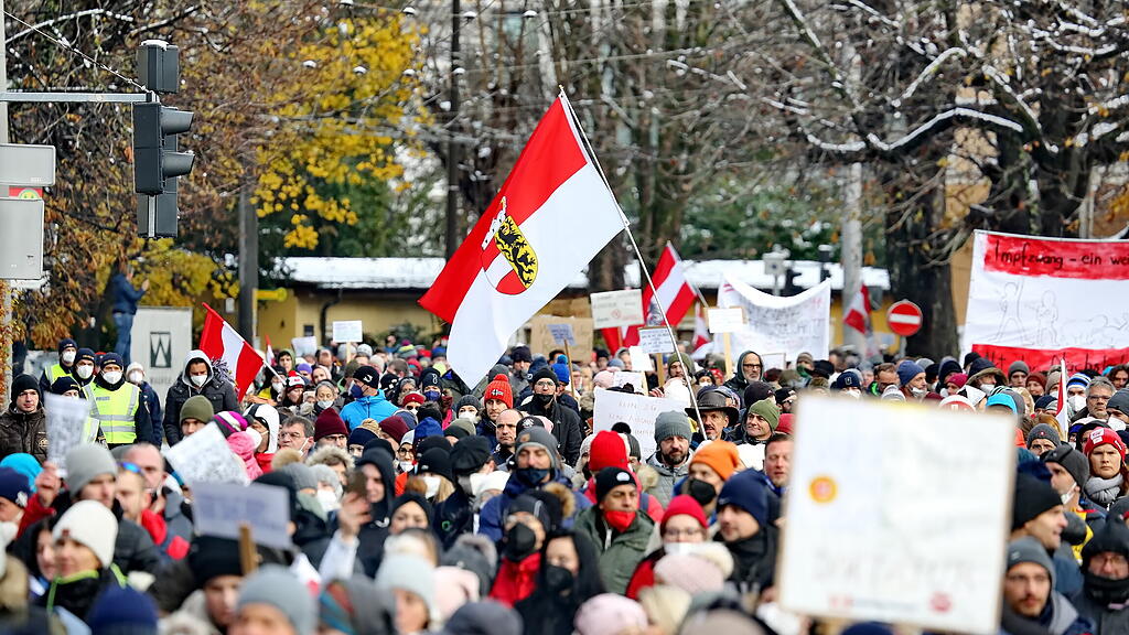 Corona-Demo in Salzburg