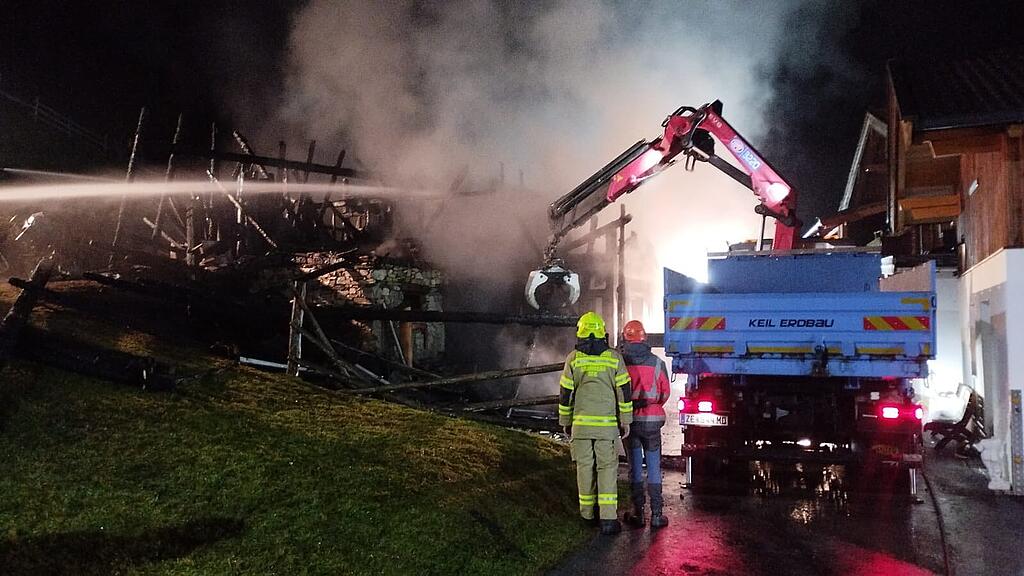 Stallbrand in Bramberg