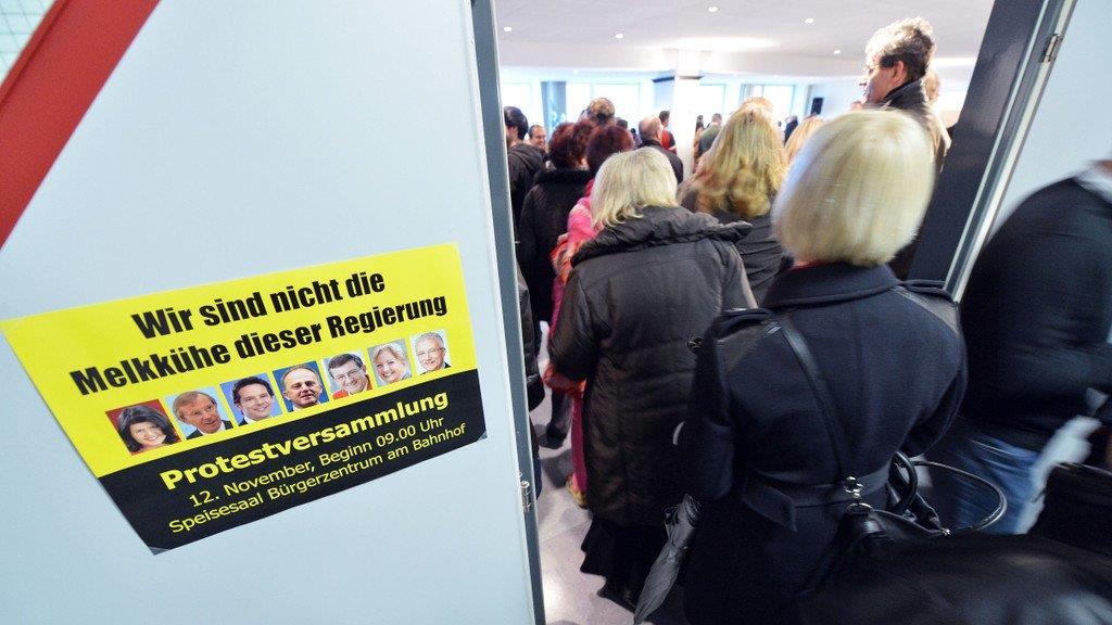 Landesbedienstete protestieren