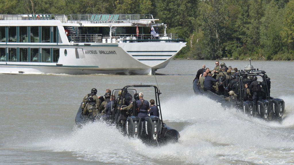 Terrorübung auf der Donau
