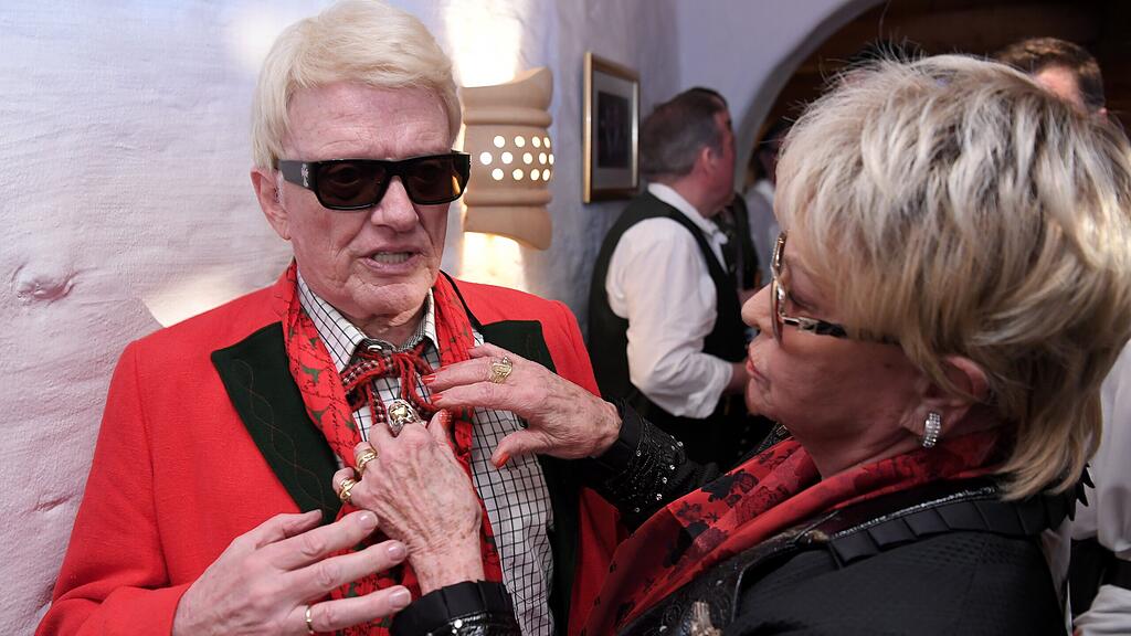 Heino und seine Hannelore im Jänner in Kitzbühel.