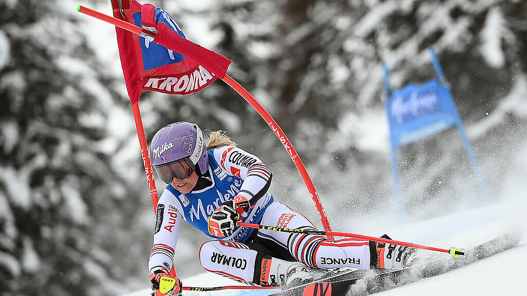 Die Französin Tessa Worley siegte im Weltcup-RTL auf dem Kronplatz