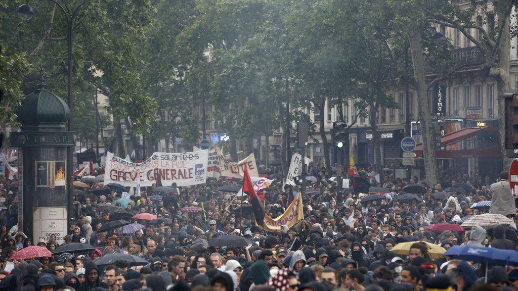 Zusammenstöße am Rande von Anti-Macron-Demo