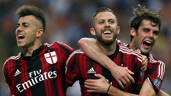 Milan-Angreifer Menez beim Torjubel