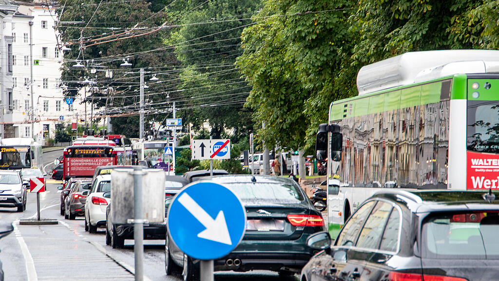 Stau-Chaos Stadt Salzburg